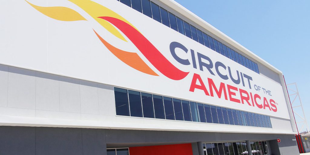 Exterior of Circuit of The Americas in Austin, Texas