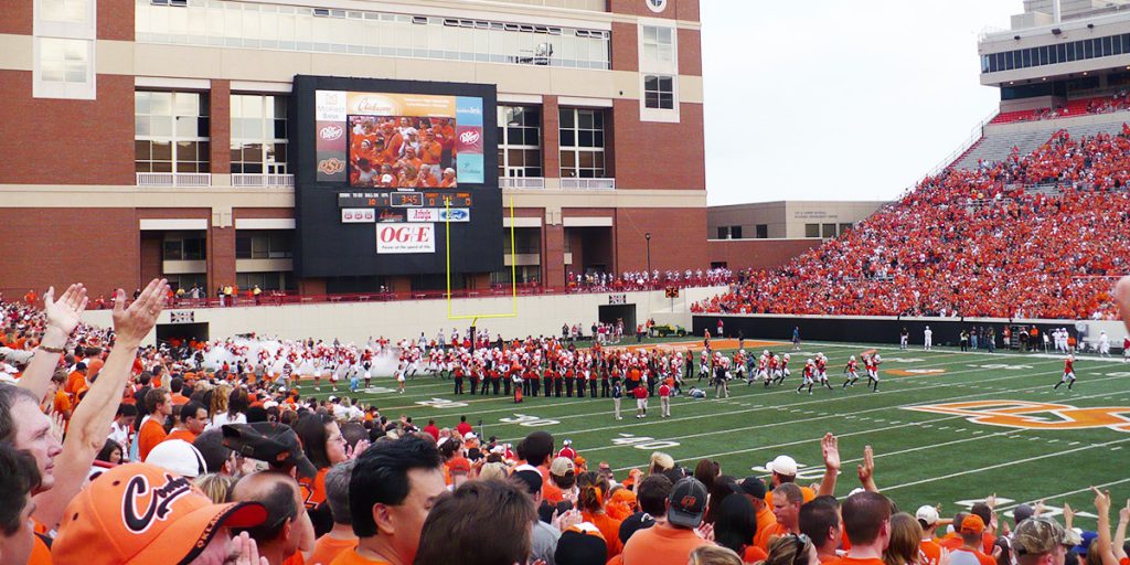 Oklahoma State University Boone Pickens Stadium in Stillwater, Oklahoma