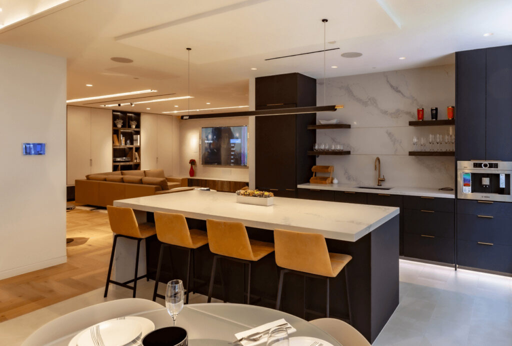 Crestron has products to use in the home and in the conference room.